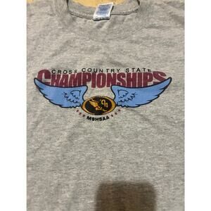 Vintage 2004 Missouri Cross Country State Champ LS Shirt XL Gra